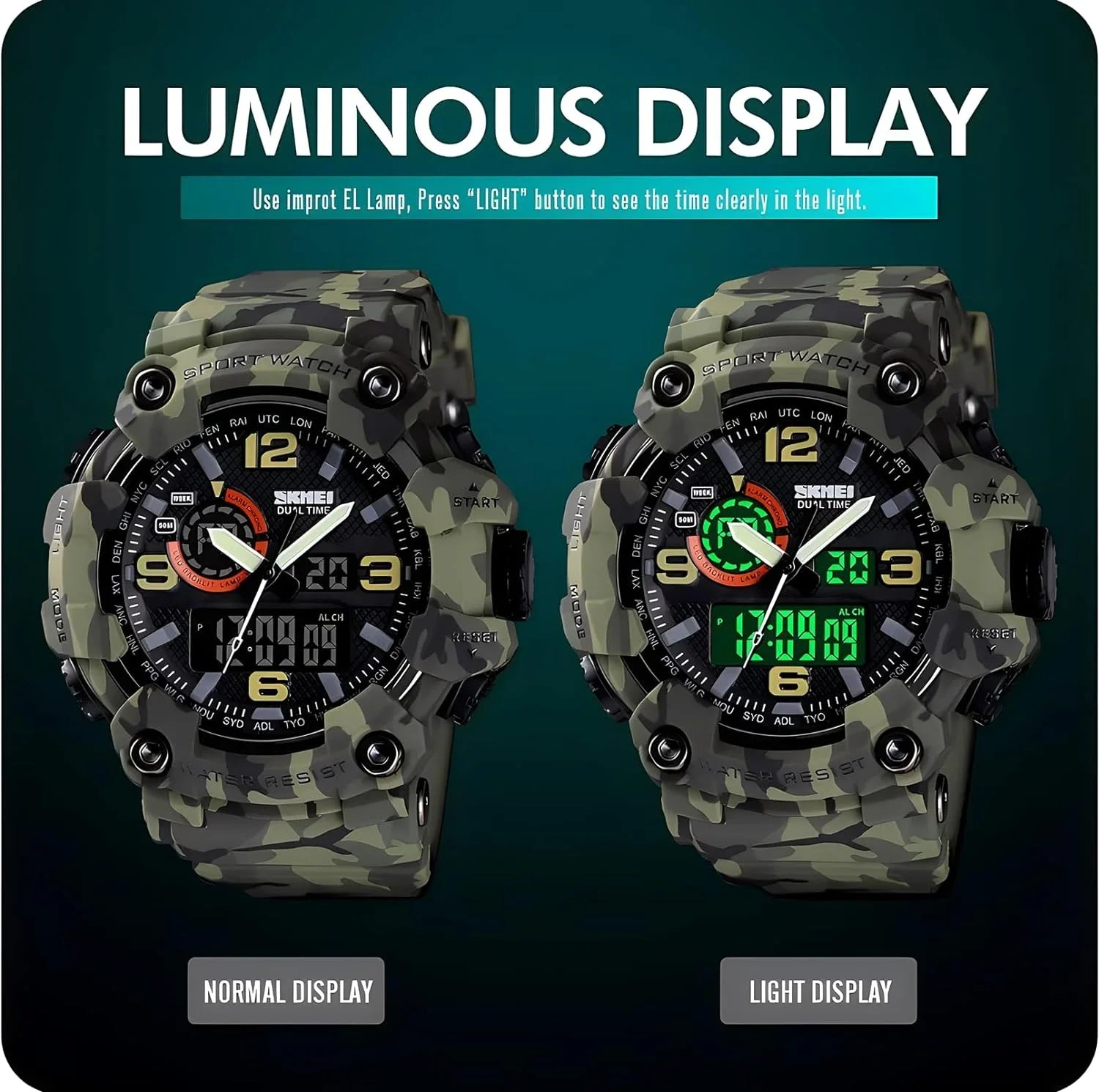 Function S-Shock Digital Multi Men's Alarm Watches LED Military Watch Sports Gosasa Watches¡­ Waterproof