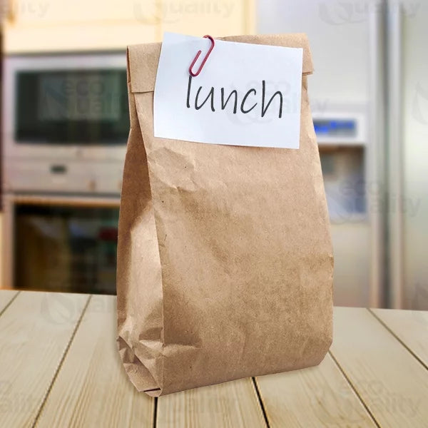 EcoQuality 7/16" Snacks, Small by Lunch (2 Paper Grocery, Paper Party Bags, 7 7/8") Gift Pound Merchandise, [1500 Capacity) 5/16" lb) Count] x x Bag Kraft - Small 2 Bags Bags, Mini (2 (4 Brown