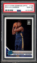 2019-20 Zion Card Optic 10 PSA Donruss Panini #158 Williamson Rookie