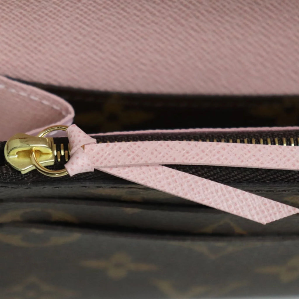 LOUIS Pre-Owned Monogram Long Wallet IC Ballerine M61289 Women's Rose (Good) Portefeuil VUITTON Emily