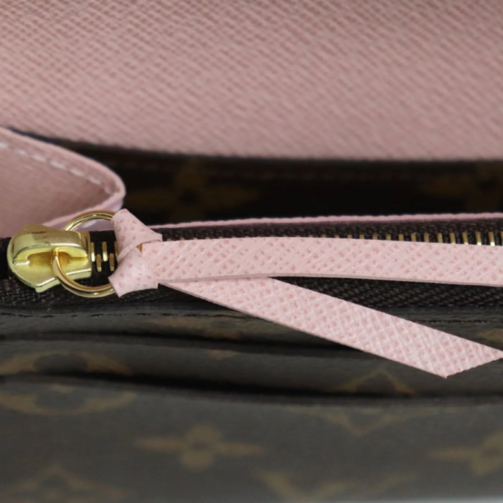 LOUIS Pre-Owned Monogram Long Wallet IC Ballerine M61289 Women's Rose (Good) Portefeuil VUITTON Emily