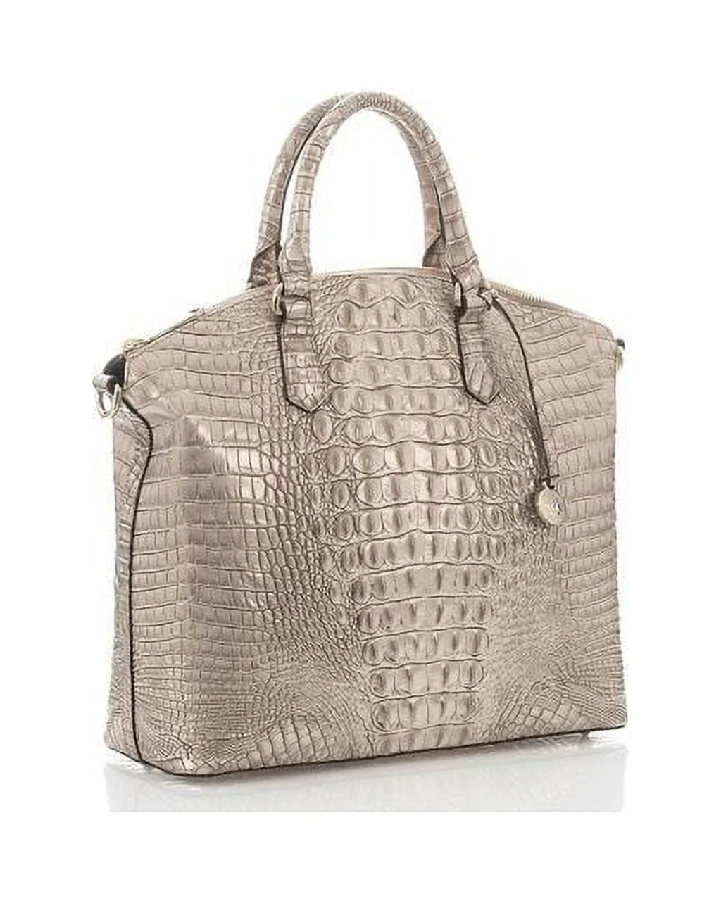 Duxbury Satchel Sugar Brahmin Large Cane Silver/Metallic