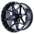 Kawasaki 4/137 5.0 Tornado Black FORCE 14x7 ITP + for 650 2005-2011 Wheel BRUTE 4x4 2.0 Matte