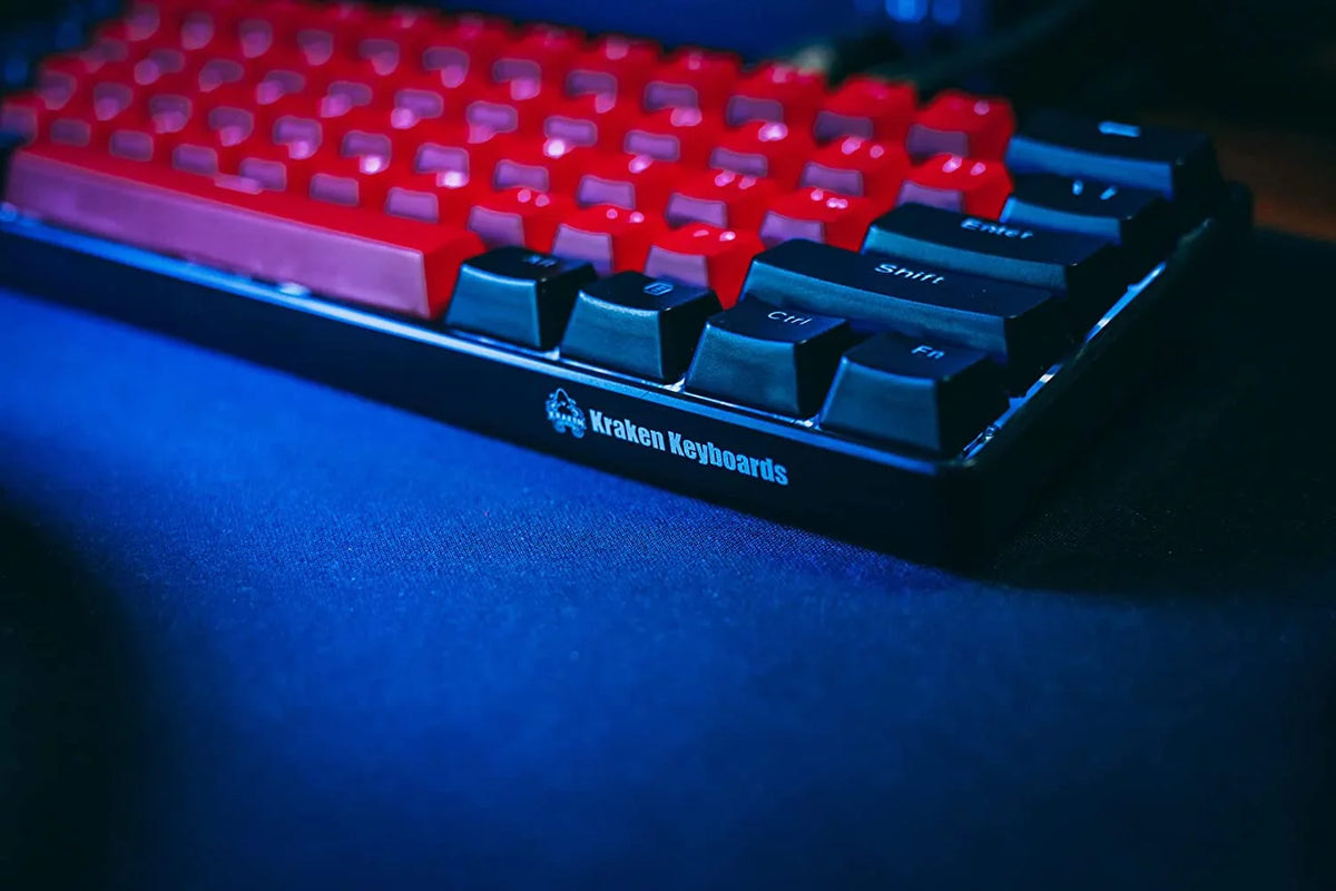 Pro Gaming Keyboard BRED 60% RGB (Silver Keyboard - Mechanical Kraken Speed Switches) Edition 60