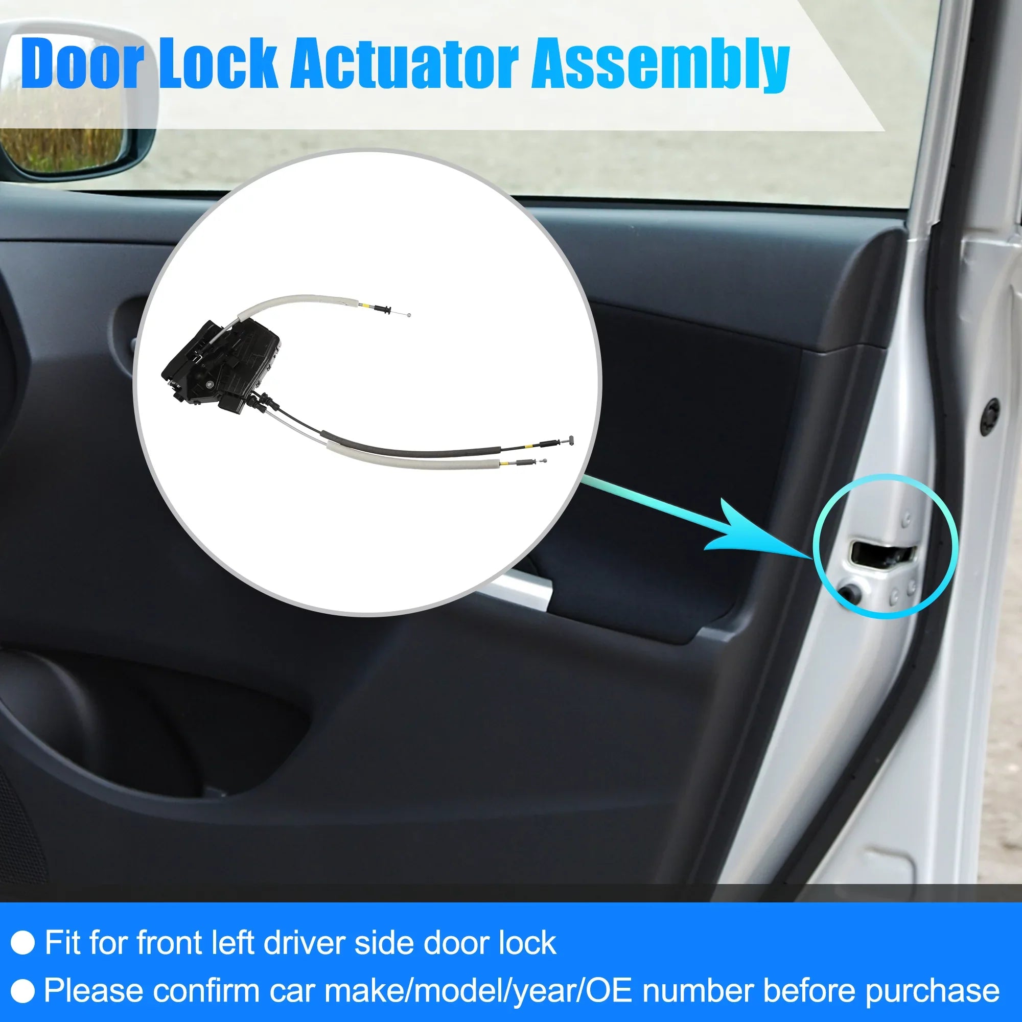 Door Lock Rear Actuator 2017-2020 Elantra Actuator Door Hyundai Right 81420-F2000 for Lock Latch