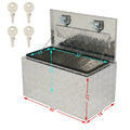 Aluminum 30"X18"X17 Underbed Truck/Pickup Storage Tool Box Trailer Underbody