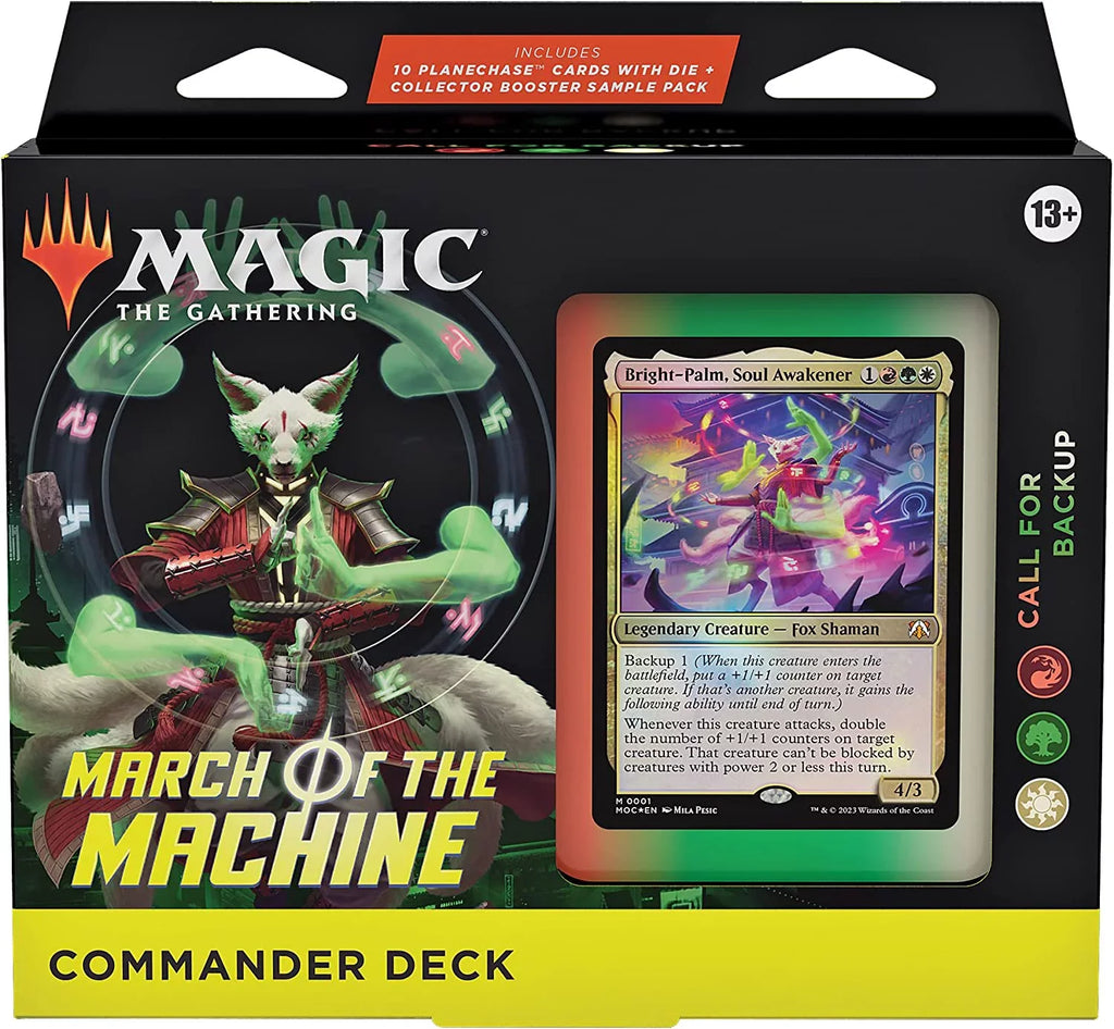 March Sample The Backup Machine Commander Deck For Collector of Magic: Pack the + Gathering Call Booster