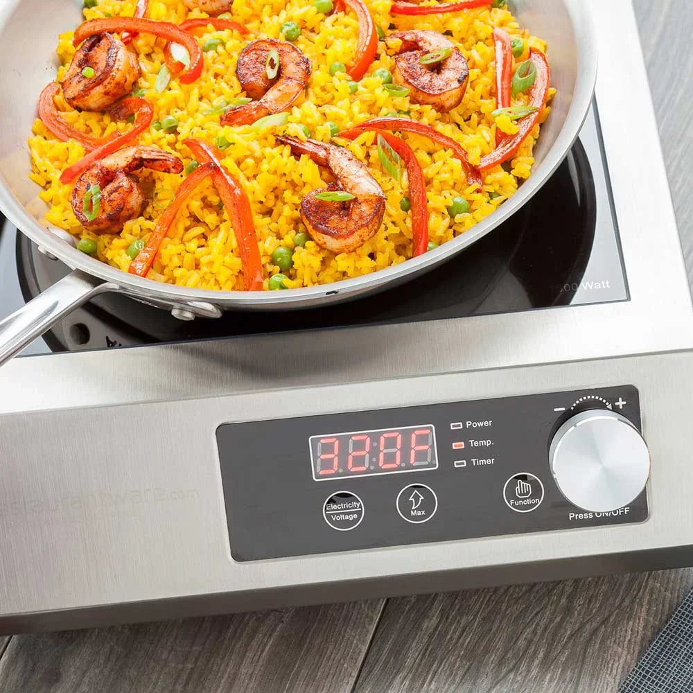 1800 14 1 - 1/2" x Steel 120V Heavy-Duty x Stainless 3/4" Watts - 5 18 , Induction Square Cooktop count 1/2" box -