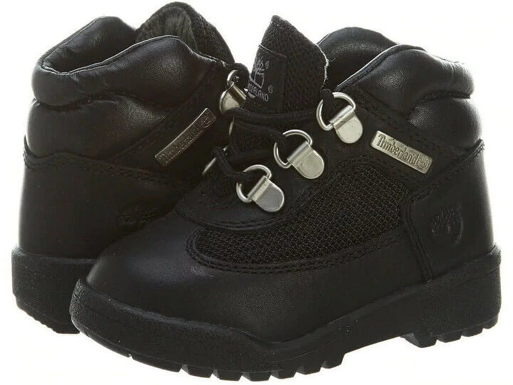 BS379 (6.5) Shoes Black Baby 15806 Toddler Boot Timberland Field & Leather Mesh