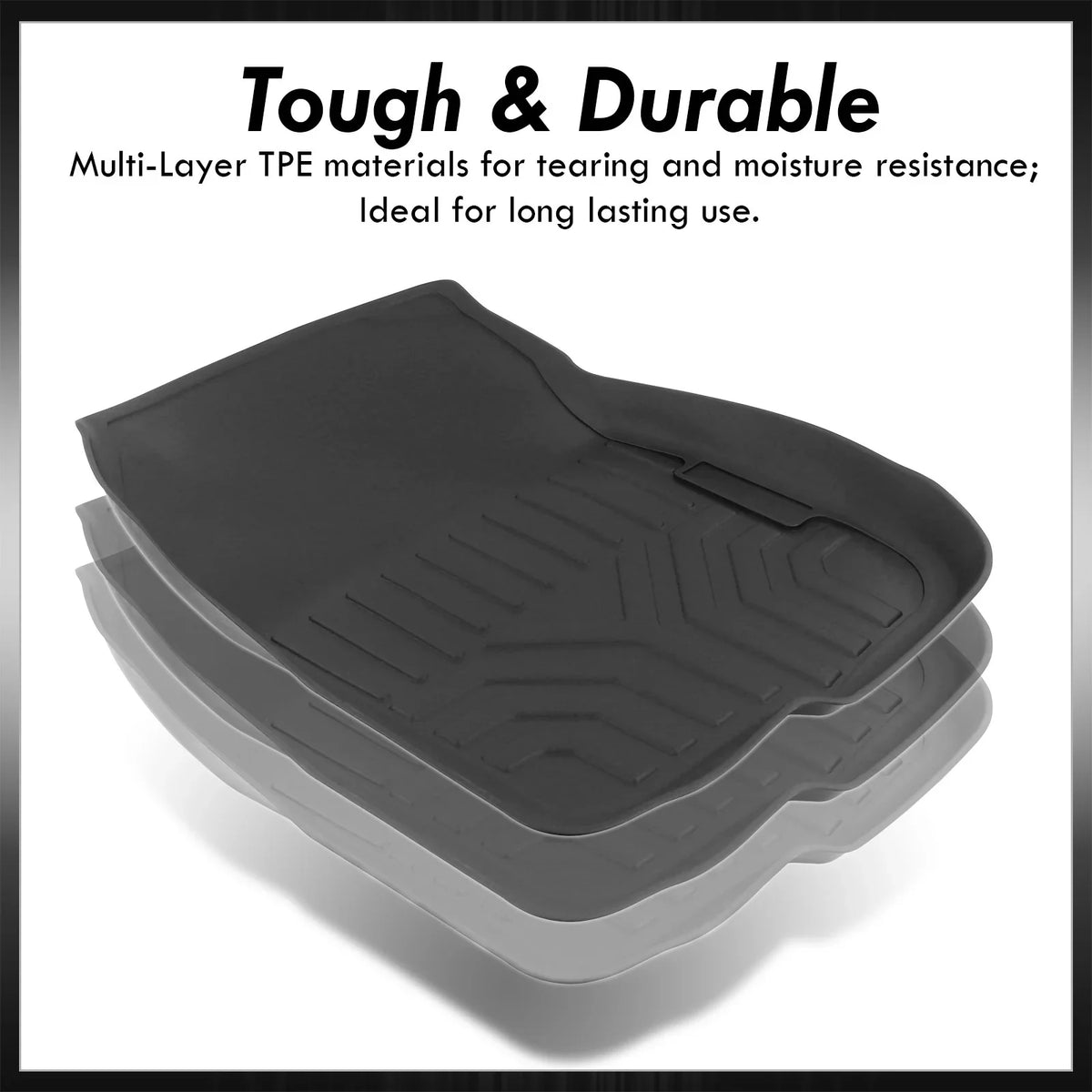 2018 CRV Mats RT 2017 Distributors Proof SUV Liner Floor Guard 2022 RW 2019 Set TPE For 20 18 Rubber Honda CR-V Season Rear AJP 2020 17 Front 19 All 22 2021 Weather 3-Piece Compatible/Replacement 21