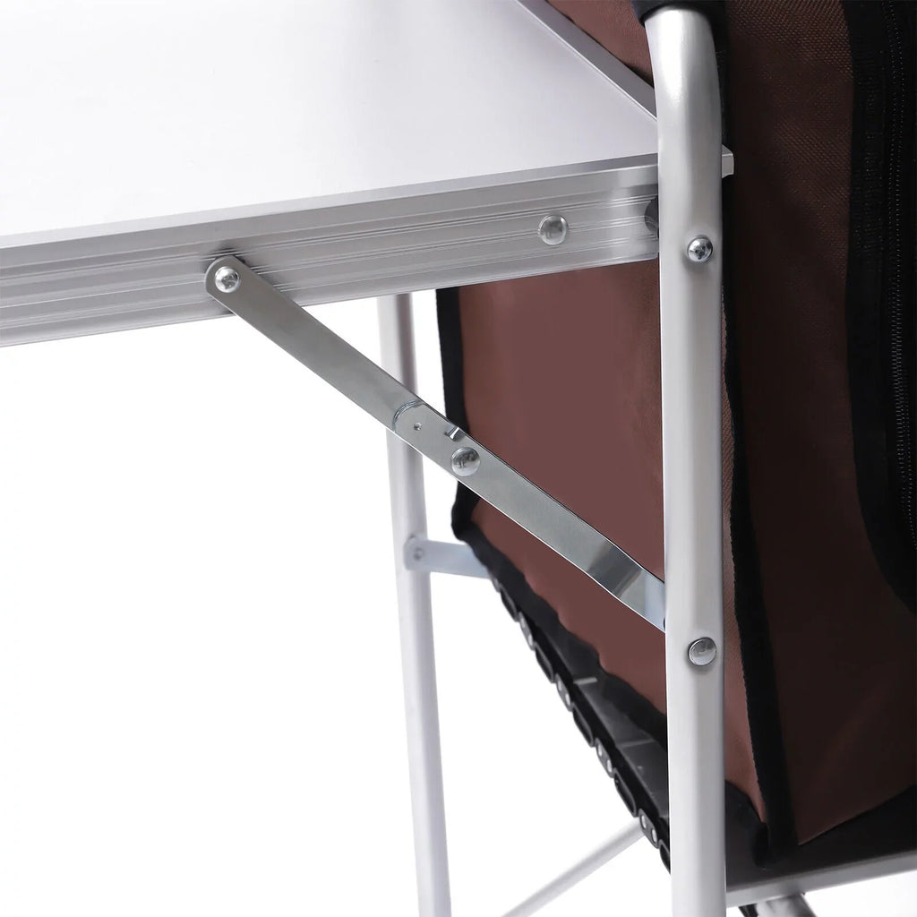 Kitchen W/ Table Folding Camping Foldable FETCOI Grill Tabletop Portable Station