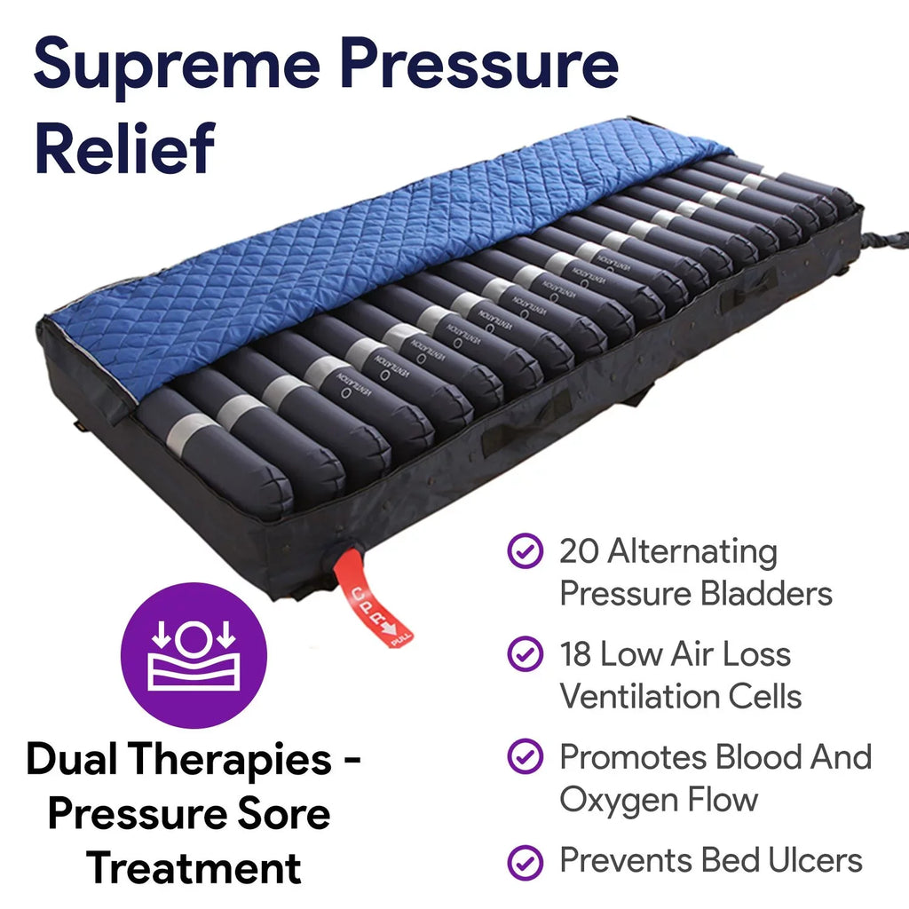 Silent with 36¡± x Side Mattress Pump - Alternating Perimeter x Low 80¡± Digital Proheal Loss Air 8/11" Air Air & Pressure