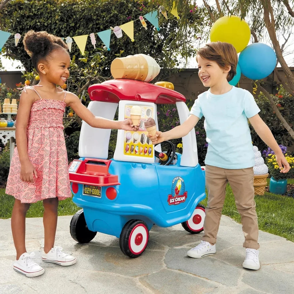 Toddler Cream Girls Ride-on Boys Ice Foot-To-Floor 18 Old Truck Months Cozy Coupe Years Car to Ages Kids - Little For 5 Tikes
