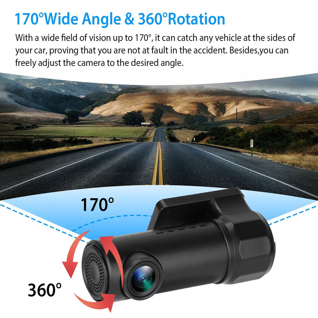 170¡ã Looping WiFi 1080P Lighter iMounTEK HD with Recording Recorder App Cable Car Dash DVR G-sensor Cigarette 11.2ft Camera Cam Wifi