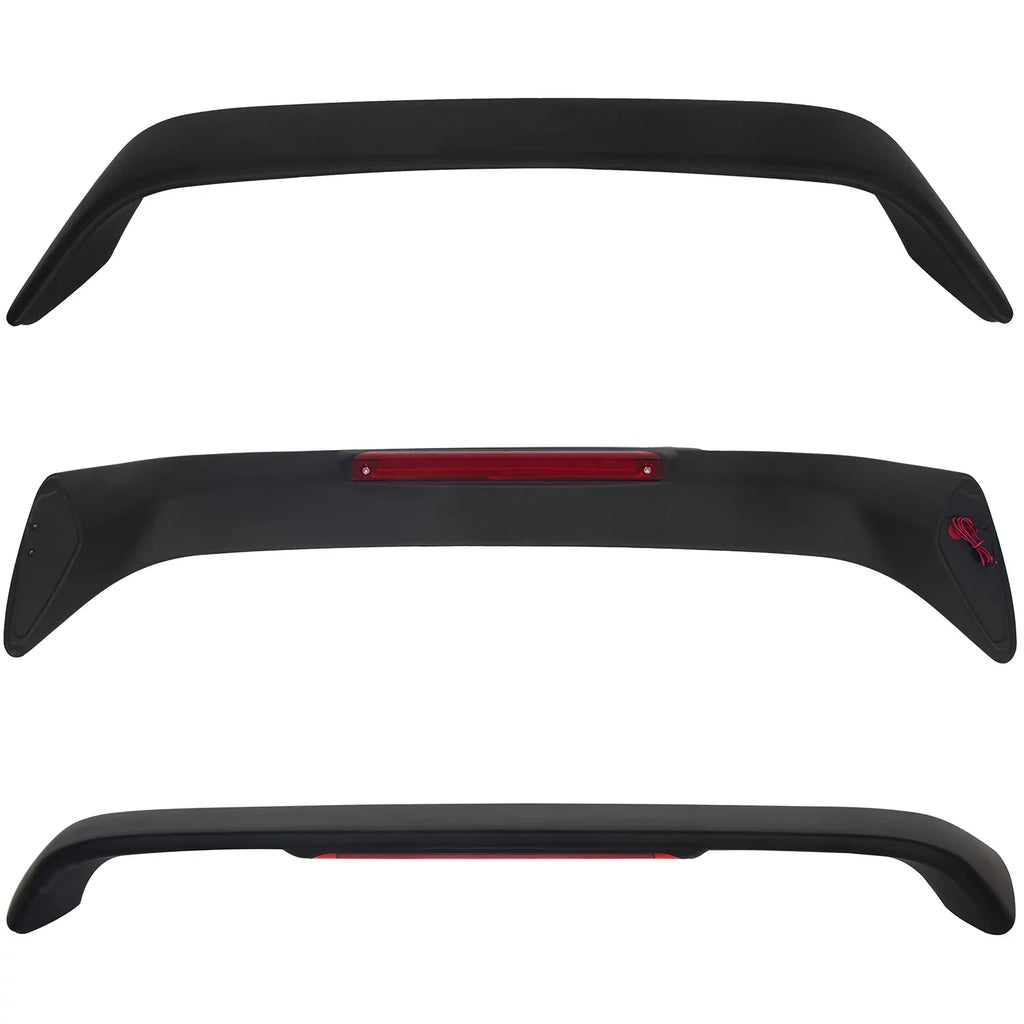 1998 Light with 2DR Brake 1996 Trunk Spoiler Winglet Honda LED Lamp Lid Kojem 1999 Style for 2000 Wing Matte Civic 1997 T-R Rear Black