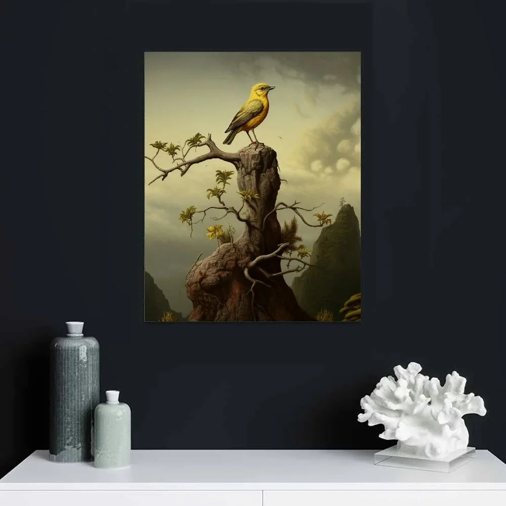 | Gold Print Wall James Poster Beveled COMIO | Artwork Cabin Painting | Art | Audubon Decor Gift in Frame Sea Hunting Reproduction | Image Framed Eagle Lost by Fine