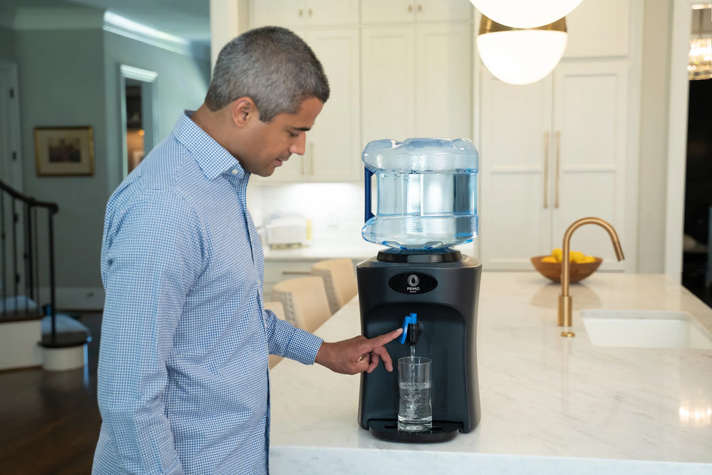 5 Room Temperature, Countertop 3 Water Black, Dispenser Gallon or Primo Top Loading,