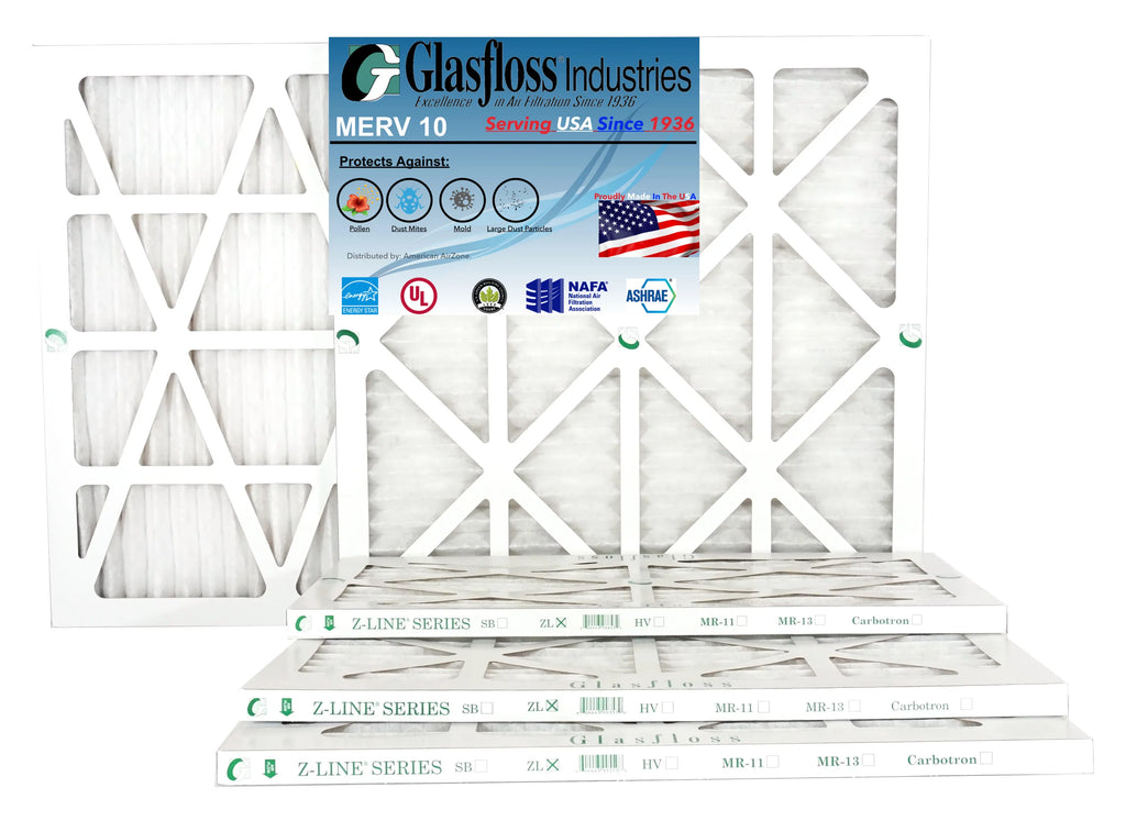 x in Glasfloss -Qty:4 23.5 - - USA Filter - inch) Furnace (Actual Made MERV Size: 10 24x36x1 35.5x7/8 Air