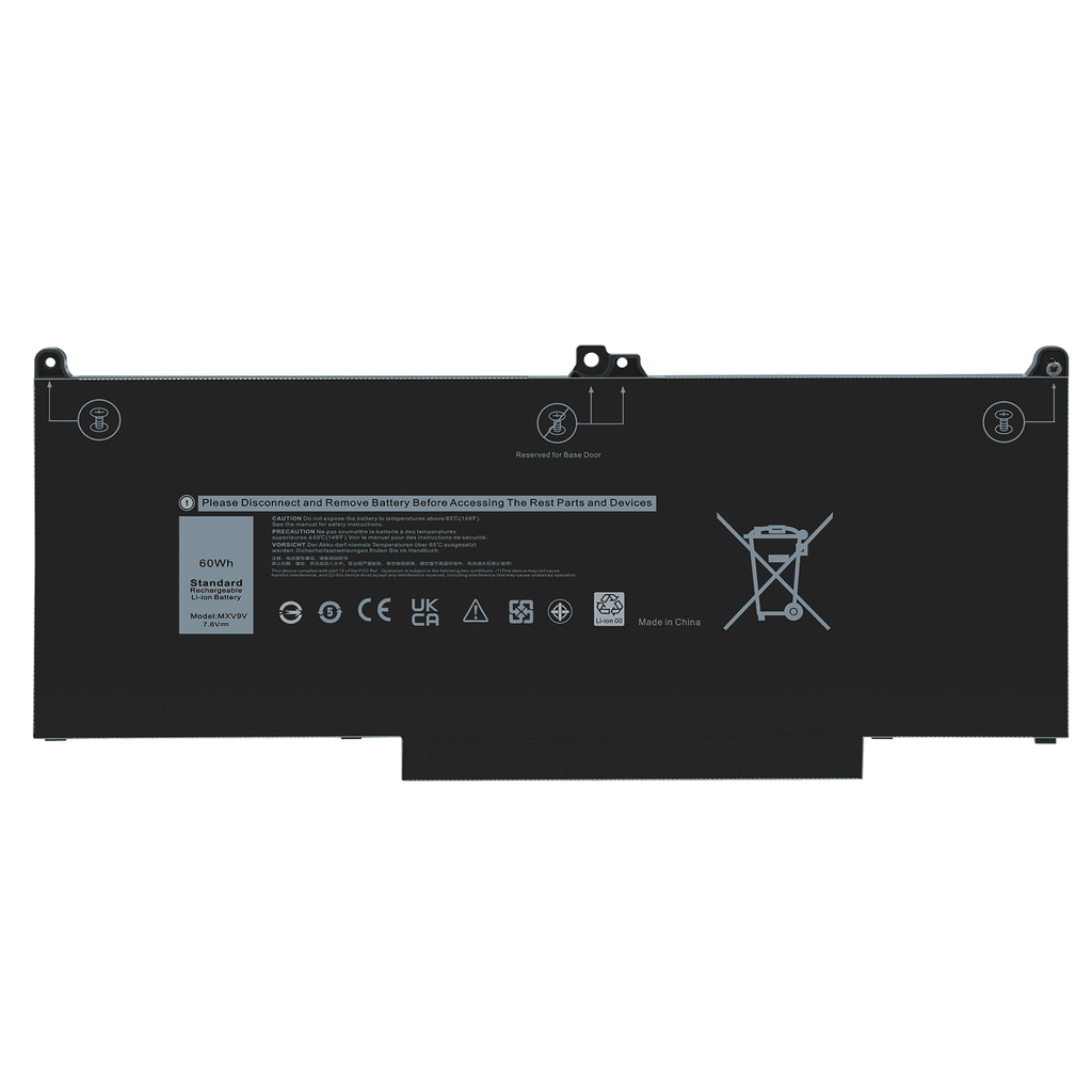 (2-in-1) 7300 60Wh For Dell 5310 Latitude 5300 7400 MXV9V Battery Laptop