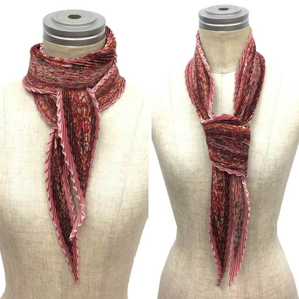 Carre Scarf Pink aq5273 CHASSE Silk Hermes 100% Women's INDE Indian Pleated New) HERMES EN Hunting (Like 90 Pre-Owned