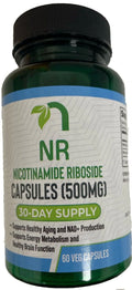 Nicotinamide 500mg NAD+ - (60 NR Riboside Veg Booster Capsules)