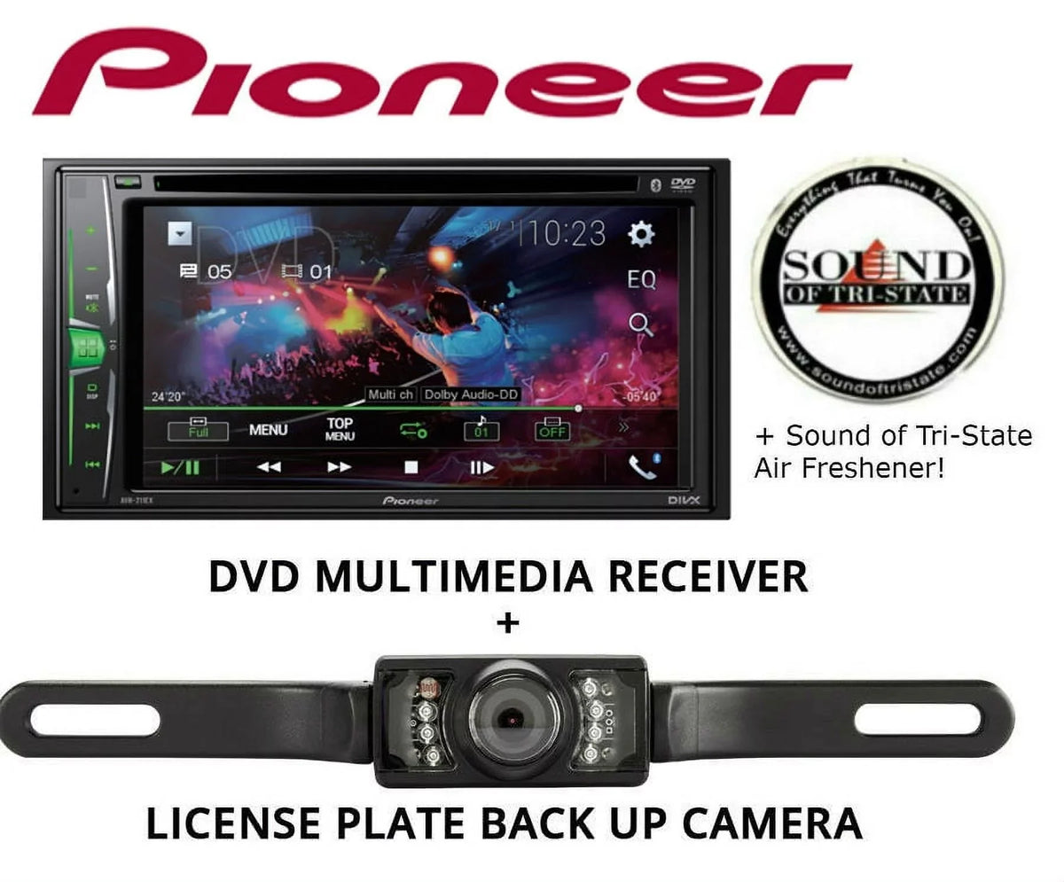 AVH211EX Receiver License Camera with Pioneer Plate Backup Multimedia