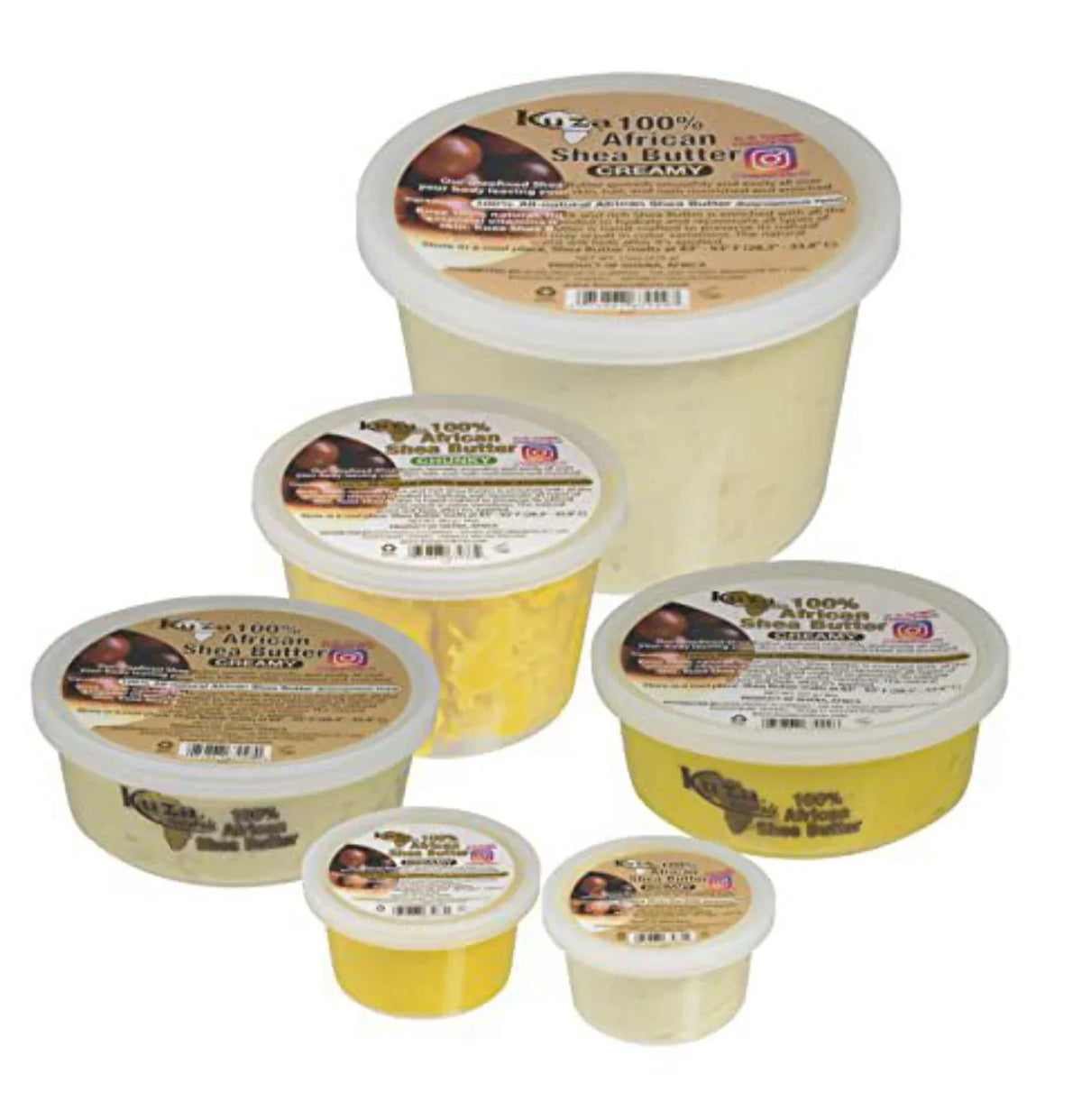 African 100% Creamy) (22 Ounce, with White Shea Borututu Butter Kuza Pure
