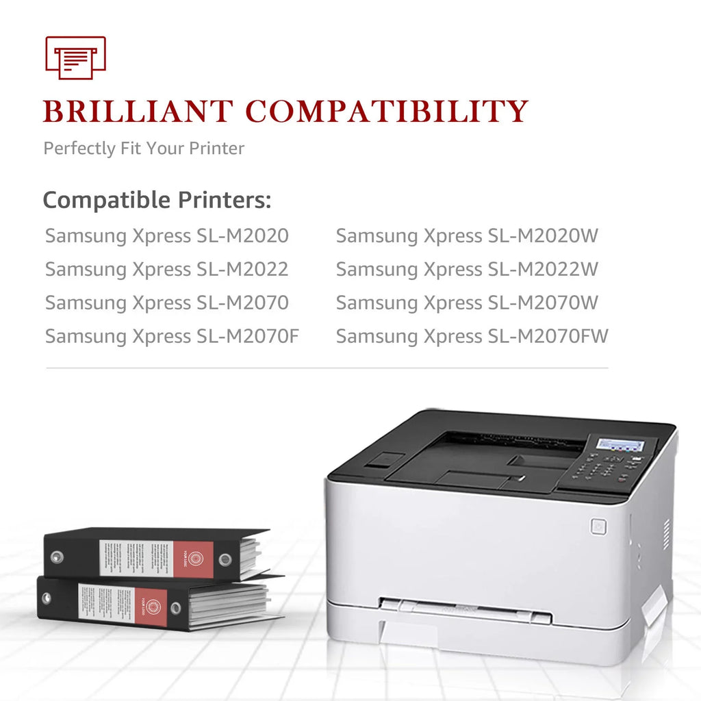 111S MLT111S Xpress M2026W Printer M2024 Compatible 111S for SLM2020W MLT-D111S 111L 2-Pack Cartridge Toner D111S M2022W Samsung MLT-D111S M2070FW (Black)