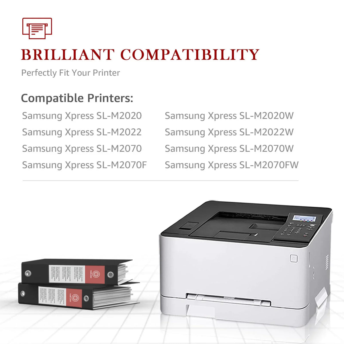 111S MLT111S Xpress M2026W Printer M2024 Compatible 111S for SLM2020W MLT-D111S 111L 2-Pack Cartridge Toner D111S M2022W Samsung MLT-D111S M2070FW (Black)