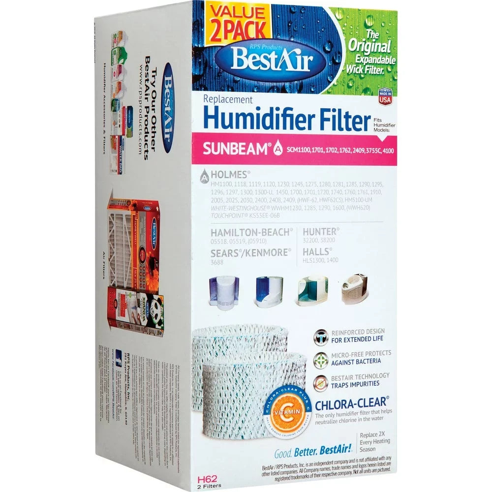 (2-Pack) 1PACK Humidifier Filter Table Top Wick BestAir
