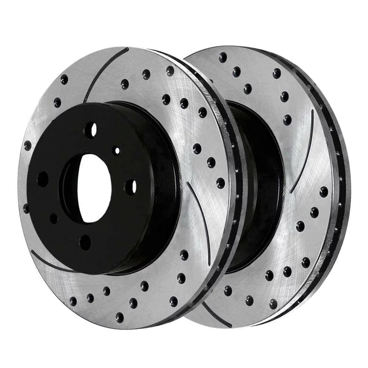 Kit and Driver 1999 Rotors AutoShack Pads Black Passenger 1998-2002 Prizm 2002 for Toyota Corolla Front and Slotted FWD Side Drilled 2000 Ceramic 1.8L Brake Replacement 1998 Chevrolet 2001