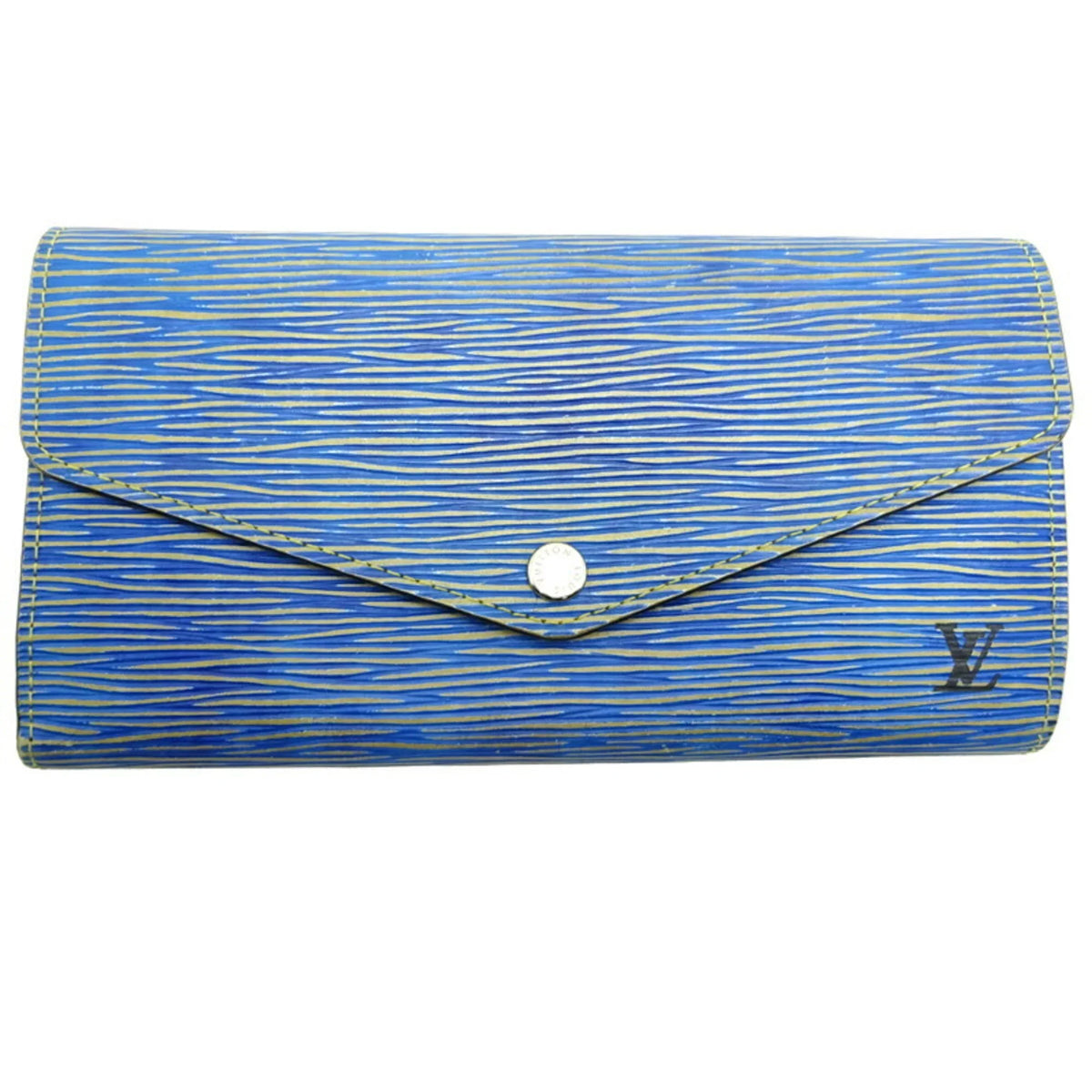Sarah M61649 Epi Wallet Portefeuil Women's Louis Long (Good) Vuitton (Blue) () Pre-Owned