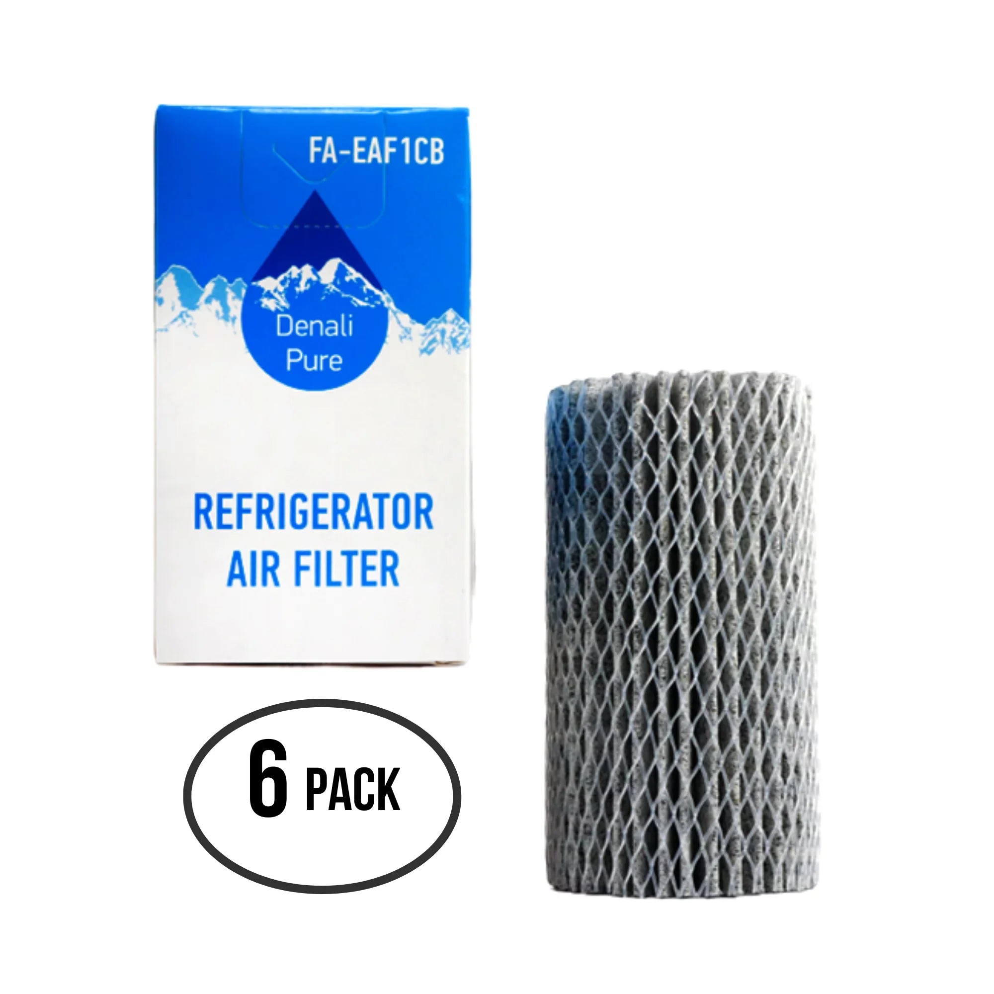 6-Pack Fridge for EI26SS55GS1 Filter EAF1CB, Electrolux - Replacement Compatible Refrigerator Air Filter with Air Electrolux 46-9917