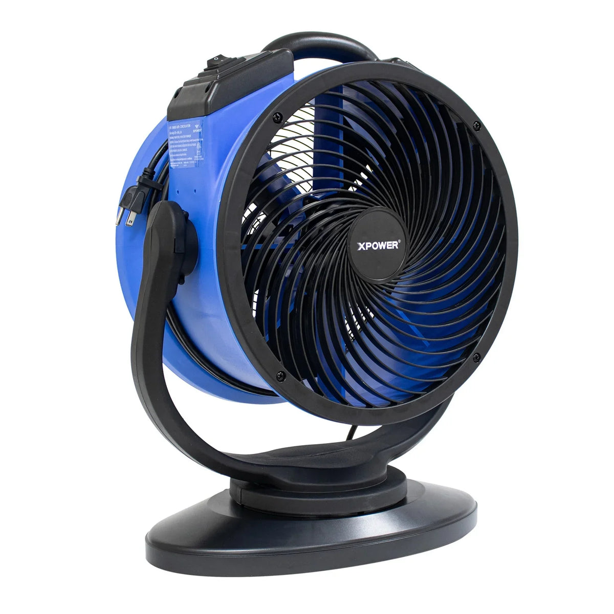 14 in. with Fan Feature Heavy Air Oscillating FC-300S Xpower 2100 CFM Portable Fan Shop Speed Duty Multipurpose 4 Circulator
