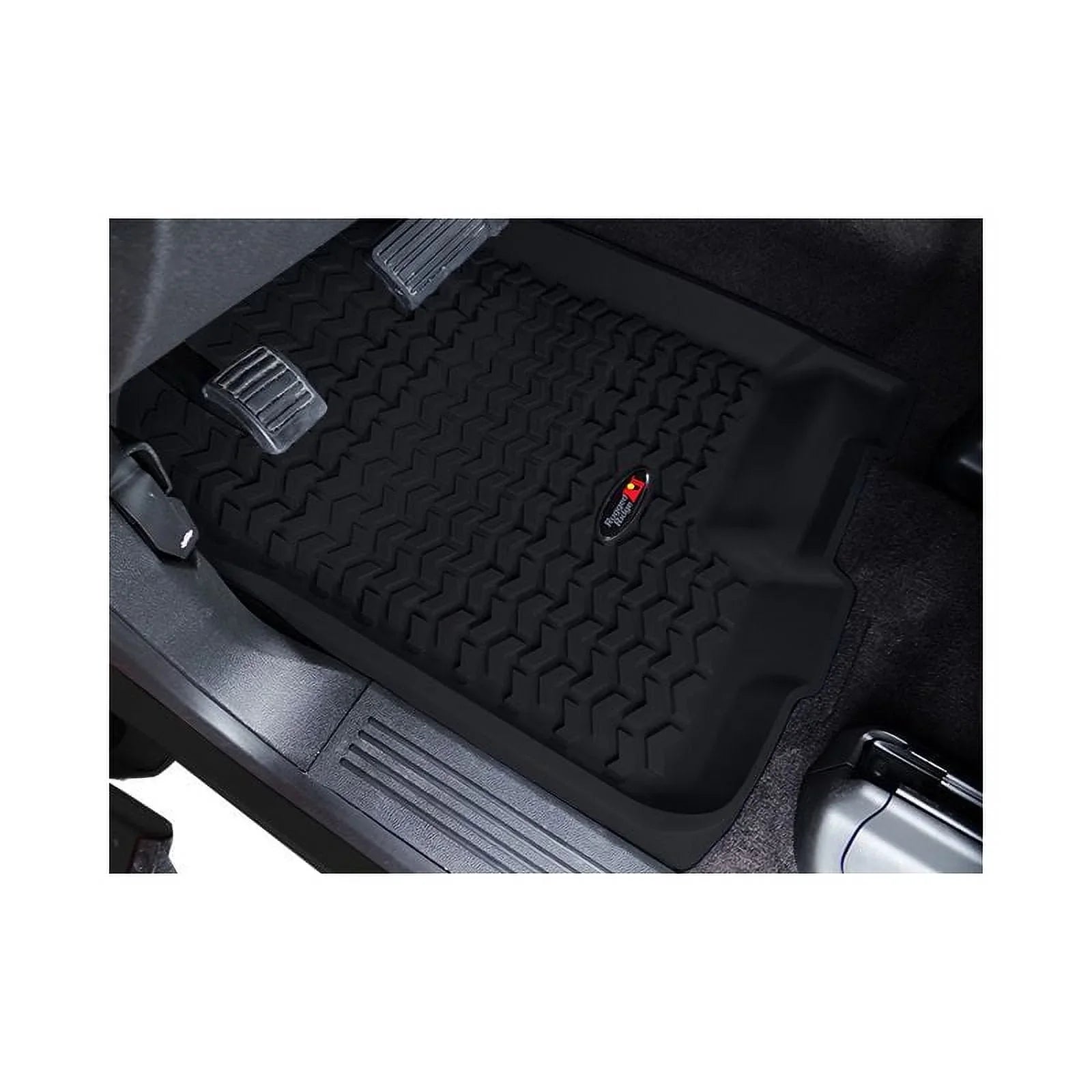 12987.10 Wrangler | Floor Compatible Ridge with | by 1997-2006 | Jeep RealTruck Rugged Liner, Front/Rear TJ/LJ
