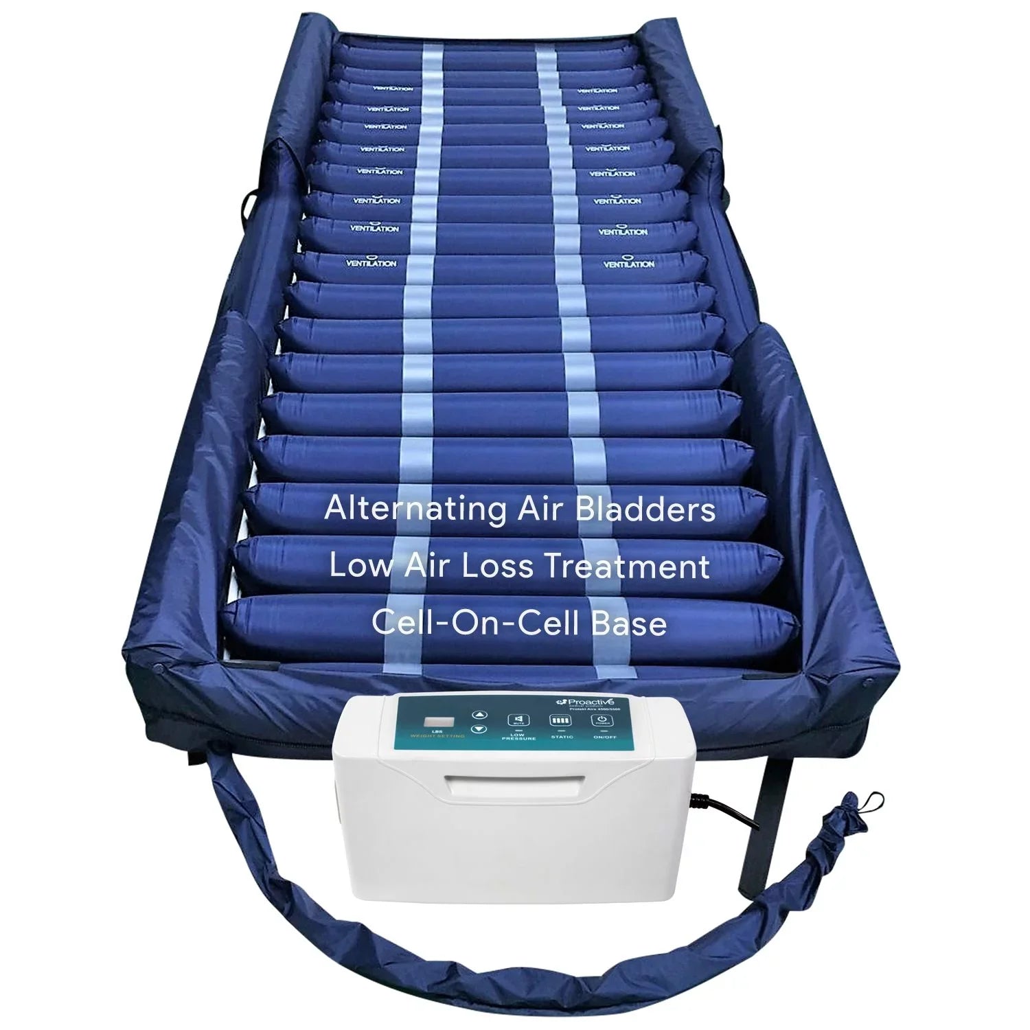 Silent with 36¡± x Side Mattress Pump - Alternating Perimeter x Low 80¡± Digital Proheal Loss Air 8/11" Air Air & Pressure