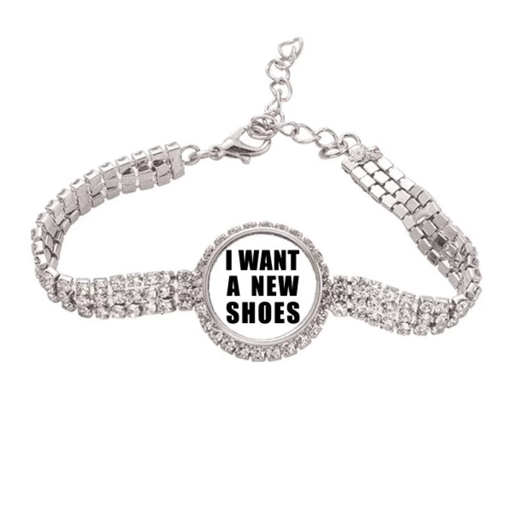 Shoes Jewelry Tennis Fashion Diamond I Art Deco Want Bracelet Anklet A New Chain
