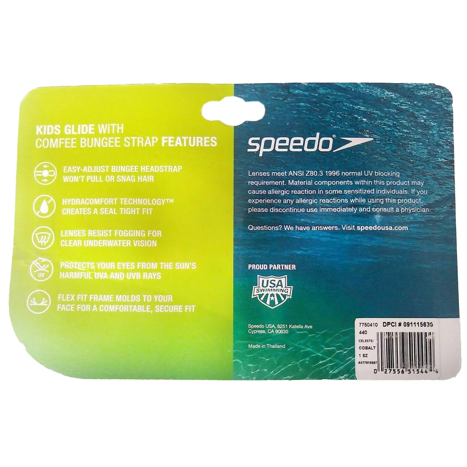 '- Glide Kids / Goggles Speedo Celeste Cobalt