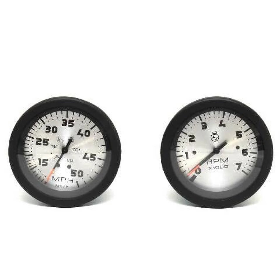 Black 3 69921 Inch 69922 Silver 1/4 Teleflex Boat | Gauge Set