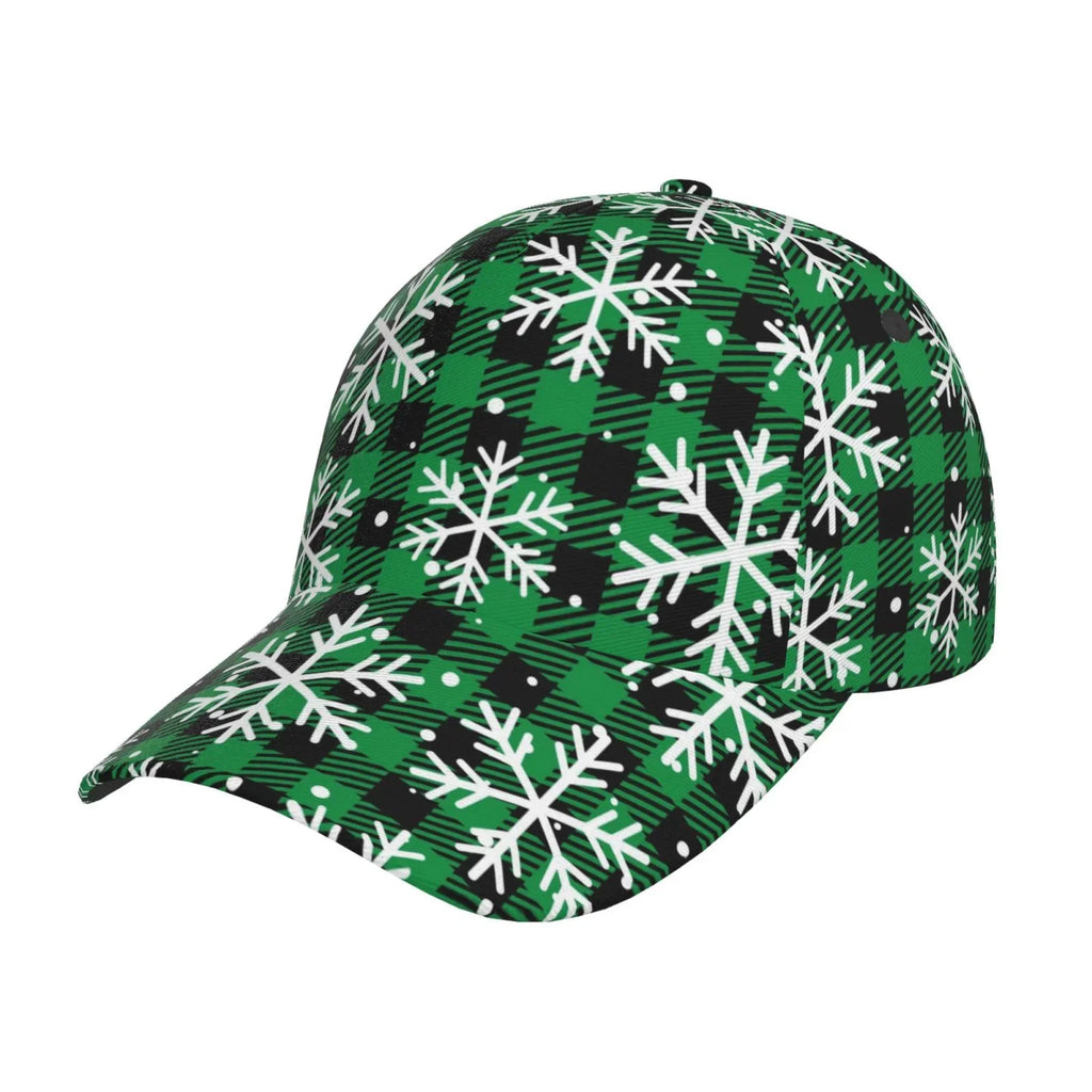 Hat(Christmas Dad Outdoor At Activities Plaid) All and Size Buffalo Cap Pattern for Seasons Baseball Workouts Balery Adjustable Running