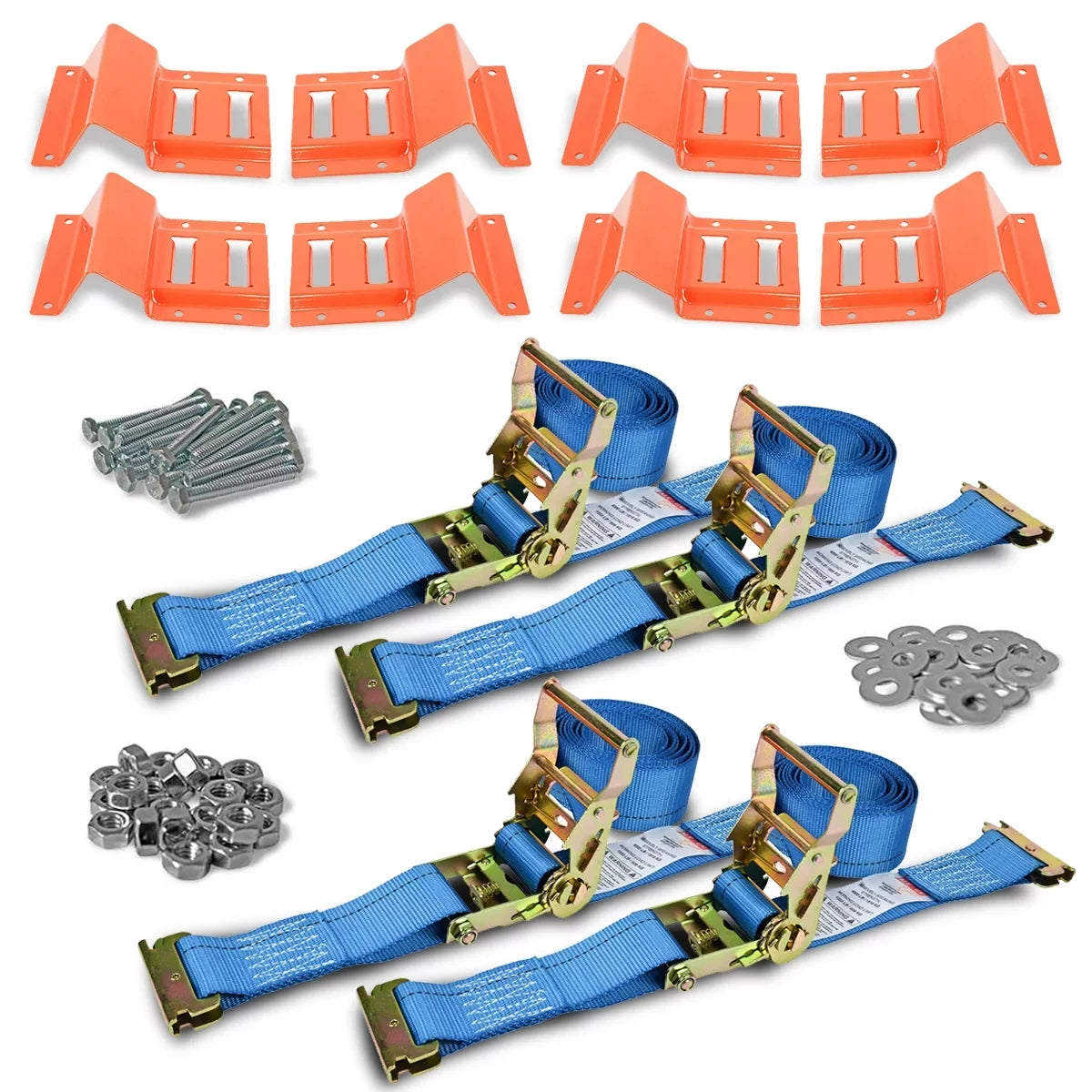 Mower, & 2 Lawn System Trailer for UTV Duty ATV, Strap Kit Down Trailer Down Trucks - Pack Straps Wheel for RZR, Tie Pickup Chock Tie - Tie Heavy Down