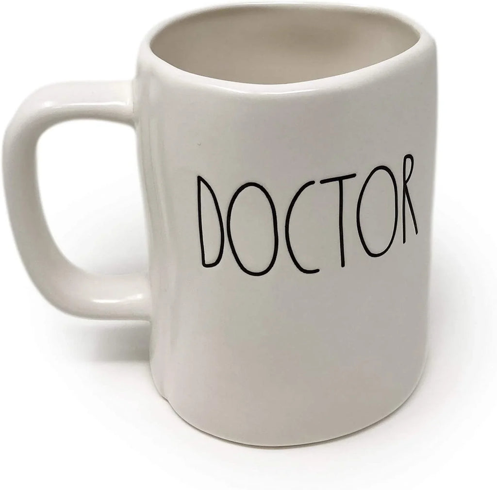 Black with DOCTOR Dunn Letter LL Mug Rae HERO Ceramic Tea White Mug