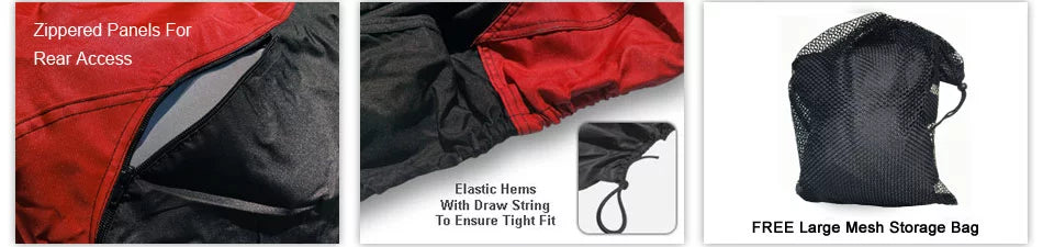 And - Weatherproof Rain, Wave Ski Sun, All For UV Rays, Trailer Jet Weather Color And Bag YAMAHA Includes Storage RED - More! 2006-2011 Black Protects Trailerable FX Straps Runner - - from Cover /