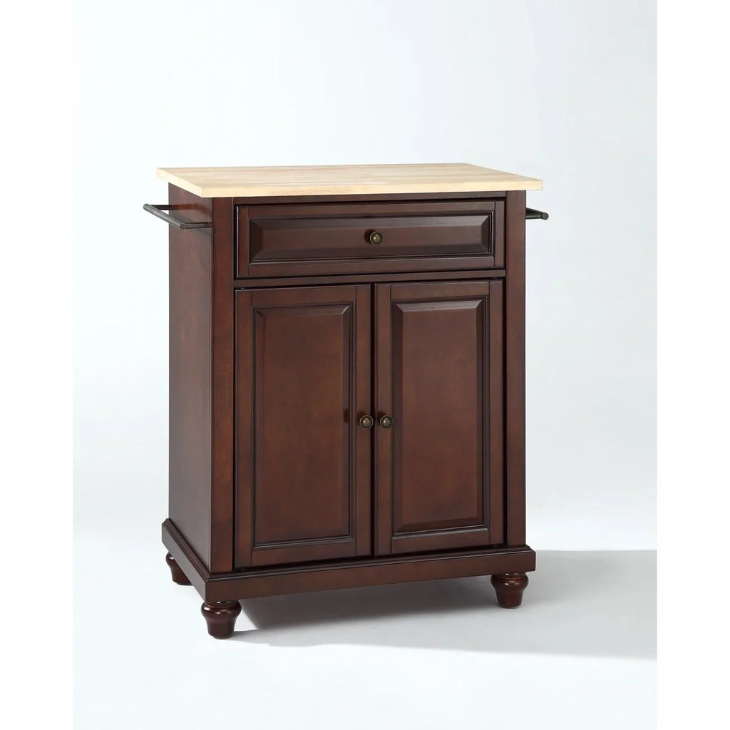 x Crosley Island/Cart - Crosley 35"h Portable Wood Top Kitchen x 18"d Furniture Cambridge 31"w