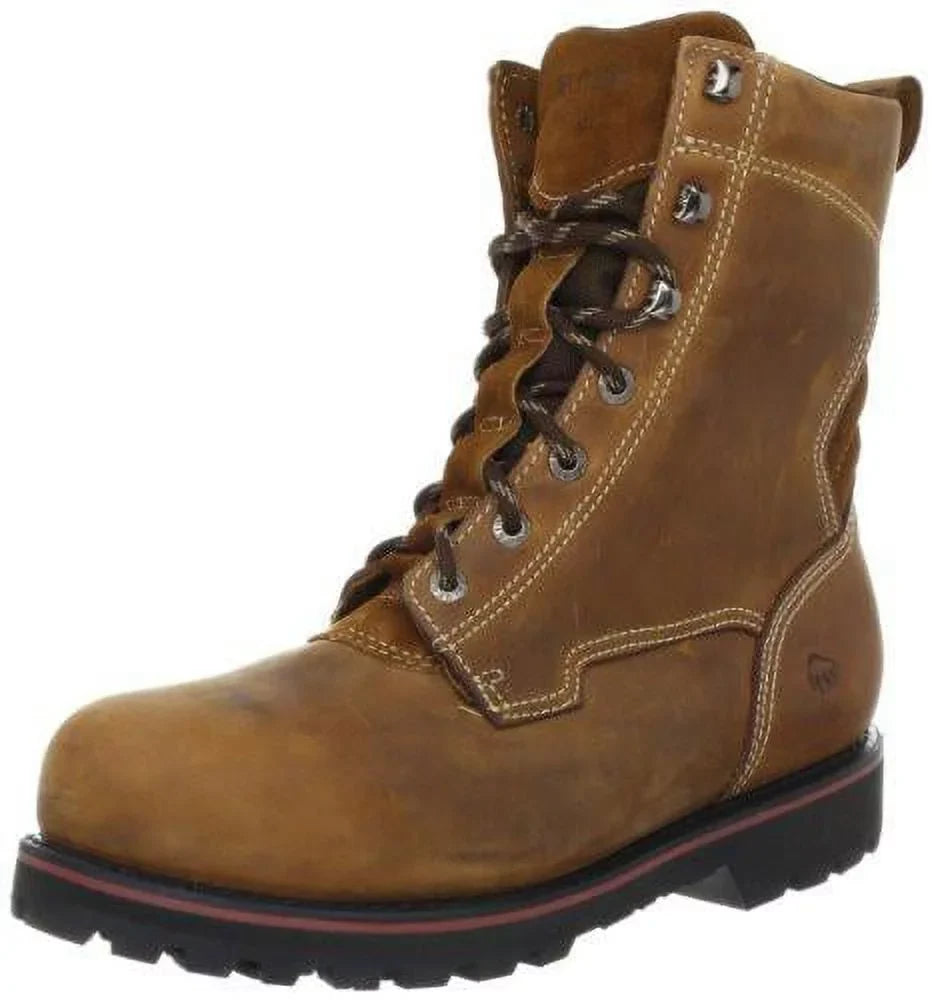 Boots, Wolverine Work Malone Steel Brown Waterproof Men's Toe 8