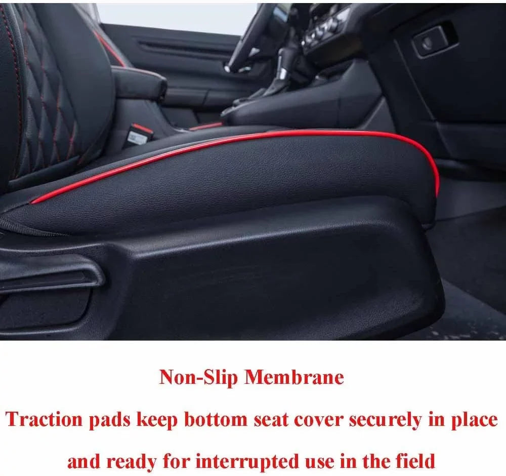 Full 2019 Seat Piping) Covers for with HRV EKR Leatherette(Black Sport,EX,EXL,Touring Set Honda 2021 HRV - 2022 Custom Red Fit Car 2020