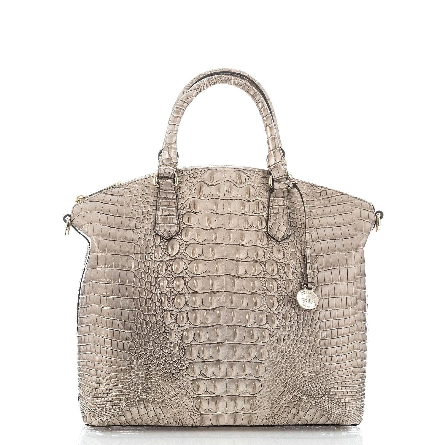 Duxbury Satchel Sugar Brahmin Large Cane Silver/Metallic