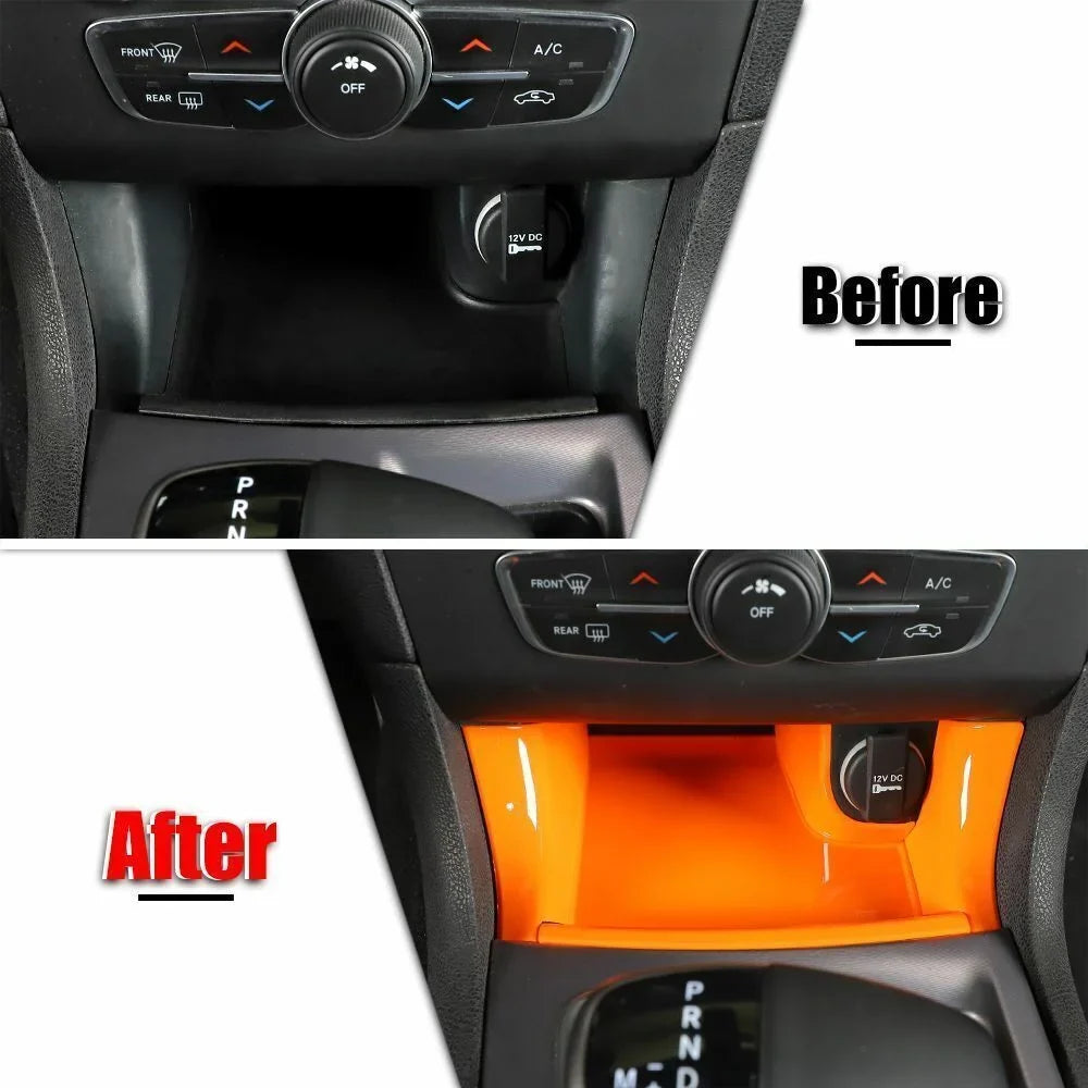 Dash Trim Cover Kit Center 14x Console Teledu Inner Orange Set