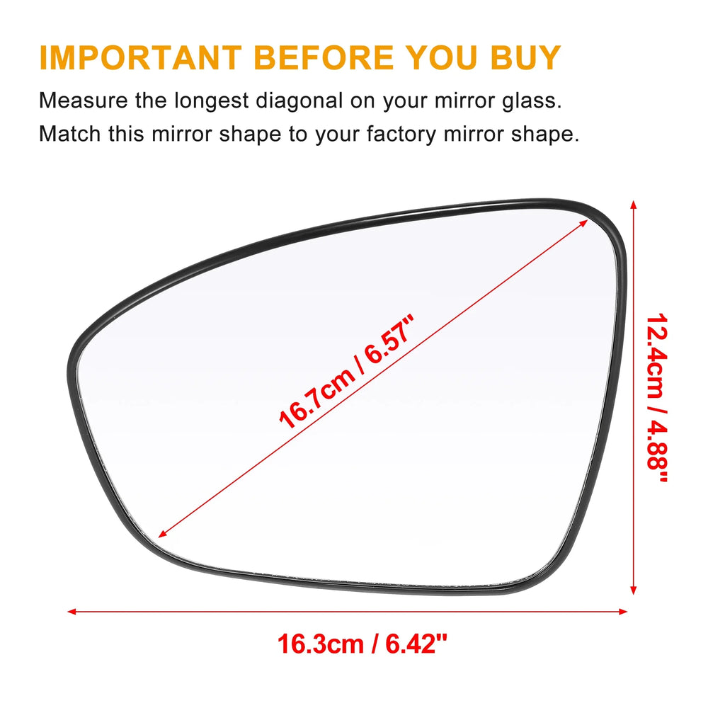 for Replacement Vehicle Heated Plate Nissan 2020 Left Driver Mirror Side Glass Rearview Backing 2021 Car Sentra with