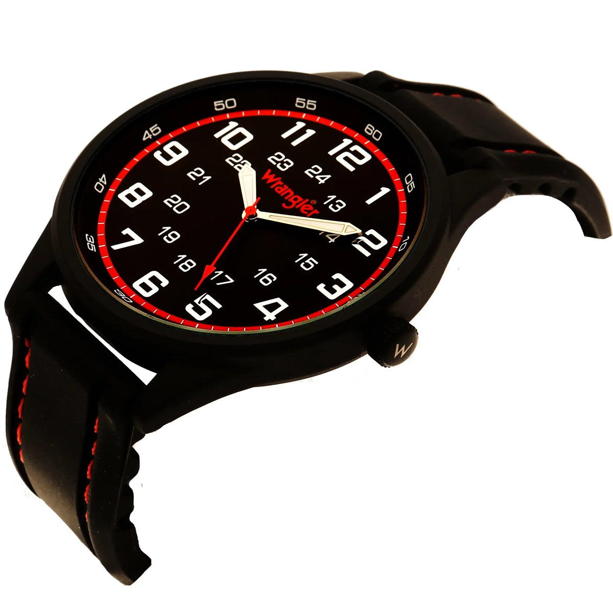 44mm Round Wrangler Black Watch Strap